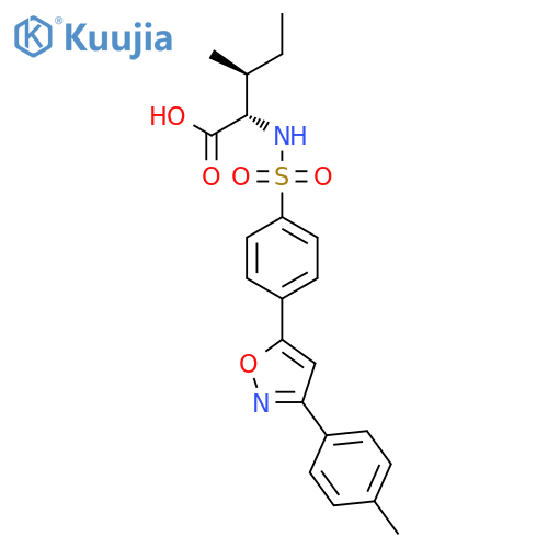 L-ISOLEUCINE, N-[[4-[3-(4-METHYLPHENYL)-5-ISOXAZOLYL]PHENYL]SULFONYL]- structure