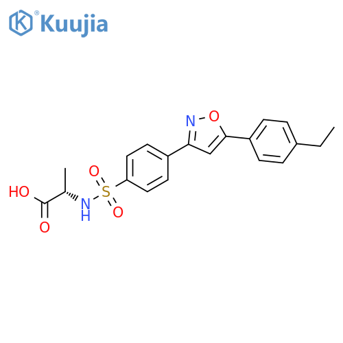 L-ALANINE, N-[[4-[5-(4-ETHYLPHENYL)-3-ISOXAZOLYL]PHENYL]SULFONYL]- structure