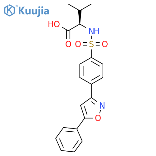 D-Valine, N-[[4-(5-phenyl-3-isoxazolyl)phenyl]sulfonyl]- structure