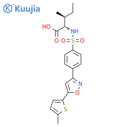 L-ISOLEUCINE, N-[[4-[5-(5-METHYL-2-THIENYL)-3-ISOXAZOLYL]PHENYL]SULFONYL]- structure