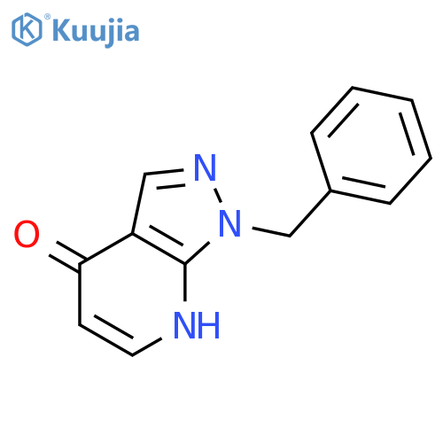 4H-PYRAZOLO[3,4-B]PYRIDIN-4-ONE, 1,7-DIHYDRO-1-(PHENYLMETHYL)- structure