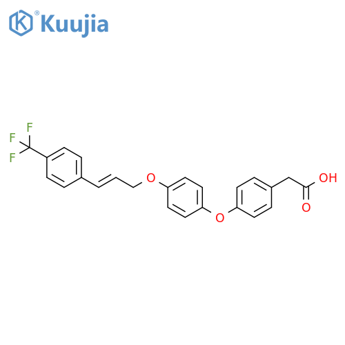 Benzeneacetic acid,4-[4-[[(2E)-3-[4-(trifluoromethyl)phenyl]-2-propenyl]oxy]phenoxy]- structure