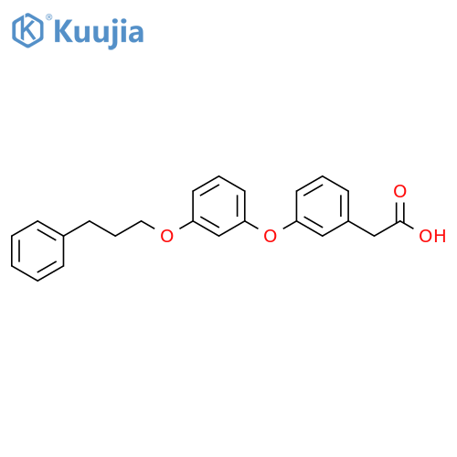 Benzeneacetic acid, 3-[3-(3-phenylpropoxy)phenoxy]- structure