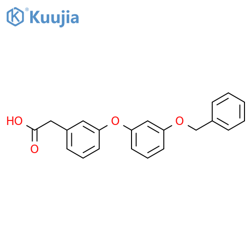Benzeneacetic acid, 3-[3-(phenylmethoxy)phenoxy]- structure