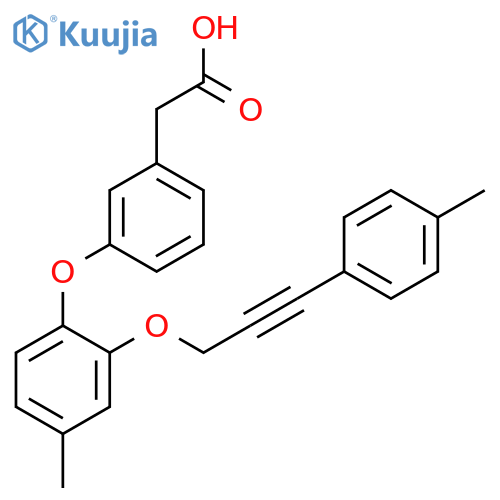 Benzeneacetic acid,3-[4-methyl-2-[[3-(4-methylphenyl)-2-propynyl]oxy]phenoxy]- structure