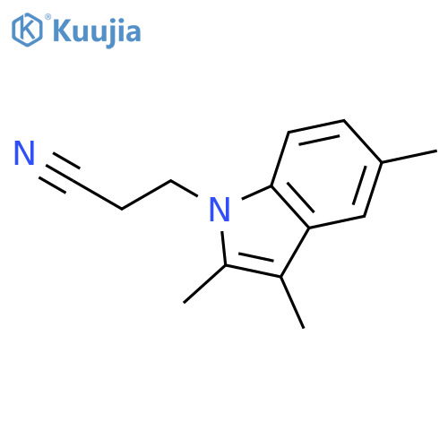 1H-INDOLE-1-PROPANENITRILE, 2,3,5-TRIMETHYL- structure