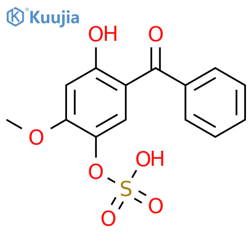 Methanone,[2-hydroxy-4-methoxy-5-(sulfooxy)phenyl]phenyl- structure