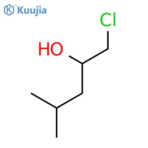 1-chloro-4-methylpentan-2-ol structure