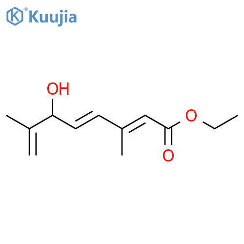 2,4,7-Octatrienoic acid, 6-hydroxy-3,7-dimethyl-, ethyl ester structure