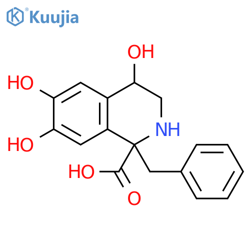 1-Isoquinolinecarboxylic acid,1,2,3,4-tetrahydro-4,6,7-trihydroxy-1-(phenylmethyl)- structure