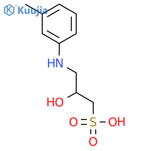 1-PROPANESULFONIC ACID, 2-HYDROXY-3-[(3-METHYLPHENYL)AMINO]- structure