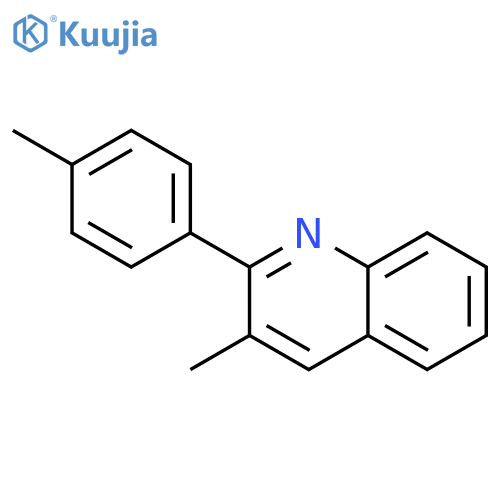 Quinoline, 3-methyl-2-(4-methylphenyl)- structure