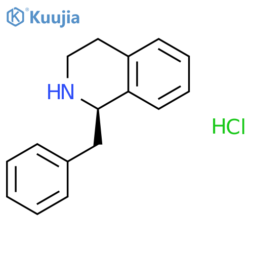 ISOQUINOLINE, 1,2,3,4-TETRAHYDRO-1-(PHENYLMETHYL)-, HYDROCHLORIDE, (R)- structure
