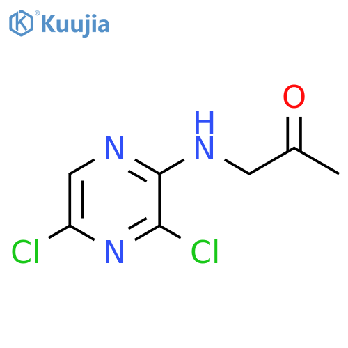 1-(3,5-dichloropyrazin-2-yl)aminopropan-2-one structure