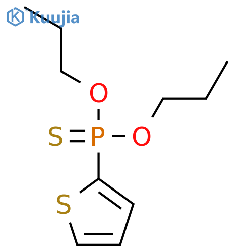 Phosphonothioic acid, 2-thienyl-, O,O-dipropyl ester structure