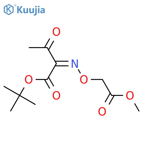 (Z)-tert-Butyl 2-((2-Methoxy-2-oxoethoxy)imino)-3-oxobutanoate structure