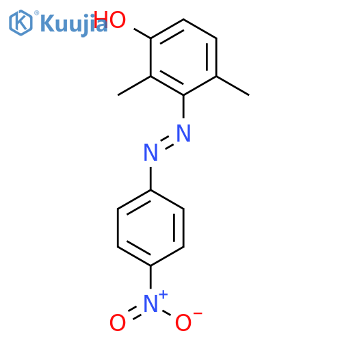 PHENOL, 2,4-DIMETHYL[(4-NITROPHENYL)AZO]- structure