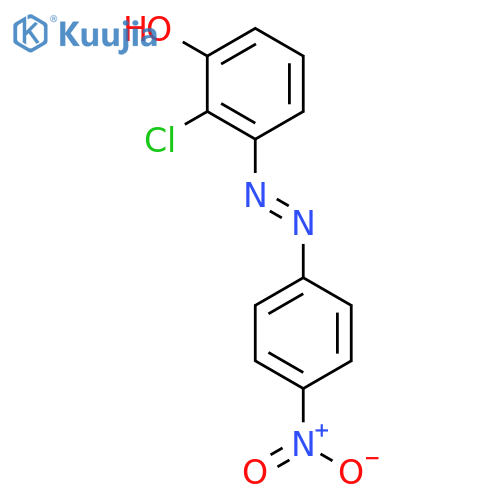 Phenol, 2-chloro[(4-nitrophenyl)azo]- structure