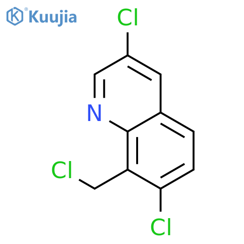 Quinoline,3,7-dichloro-8-(chloromethyl)- structure