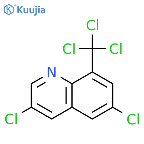 Quinoline, 3,6-dichloro-8-(trichloromethyl)- structure