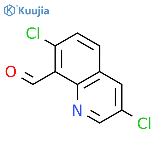 8-QUINOLINECARBOXALDEHYDE, 3,7-DICHLORO- structure