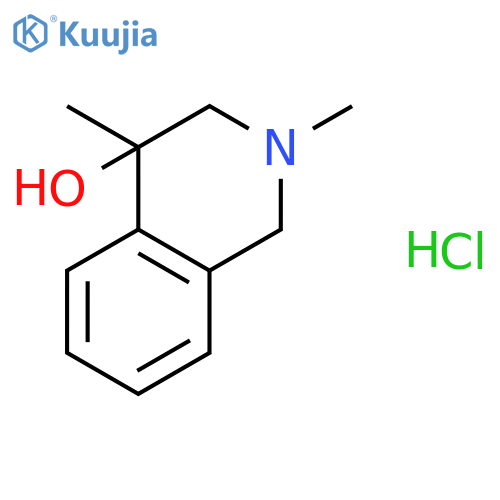 4-Isoquinolinol, 1,2,3,4-tetrahydro-2,4-dimethyl-, hydrochloride structure