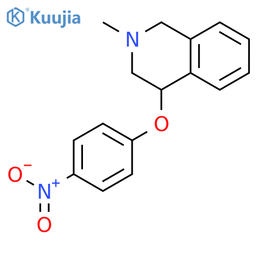 Isoquinoline, 1,2,3,4-tetrahydro-2-methyl-4-(4-nitrophenoxy)- structure