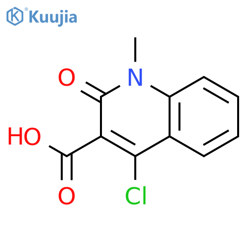 4-chloro-1-methyl-2-oxo-1,2-dihydroquinoline-3-carboxylic acid structure