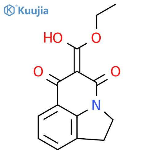 5-[ethoxy(hydroxy)methylene]-1,2-dihydro-4h-pyrrolo[3,2,1-ij]quin Oline-4,6(5h)-dione structure