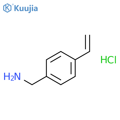 Benzenemethanamine, 4-ethenyl-, hydrochloride structure