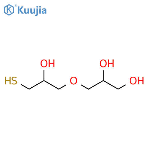 1,2-Propanediol, 3-(2-hydroxy-3-mercaptopropoxy)- structure