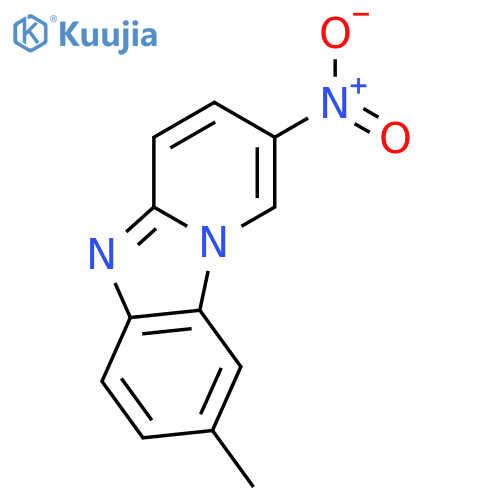 PYRIDO[1,2-A]BENZIMIDAZOLE, 8-METHYL-2-NITRO- structure