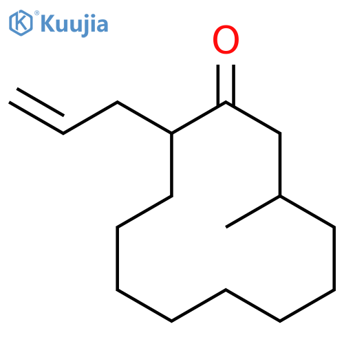Cyclododecanone, 11-methyl-2-(2-propenyl)- structure