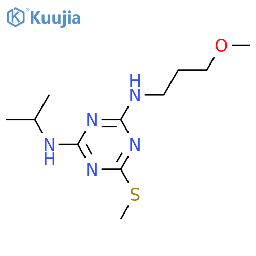 1,3,5-Triazine-2,4-diamine,N2-(3-methoxypropyl)-N4-(1-methylethyl)-6-(methylthio)- structure