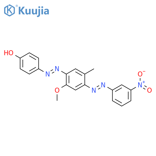 Phenol,4-[2-[2-methoxy-5-methyl-4-[2-(3-nitrophenyl)diazenyl]phenyl]diazenyl]- structure
