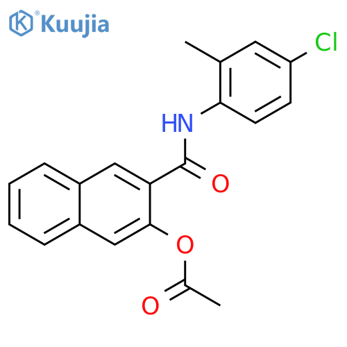 2-Naphthalenecarboxamide,3-(acetyloxy)-N-(4-chloro-2-methylphenyl)- structure