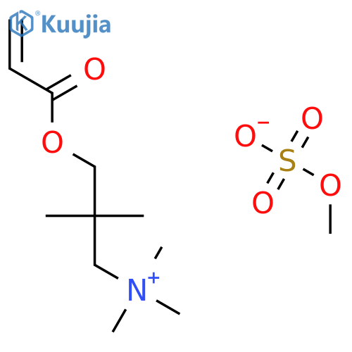 2,2-Dimethyl-3-((1-oxoallyl)oxy)propyltrimethylammonium methyl sulphate structure