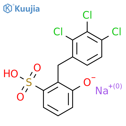 sodium hydroxy[(trichlorophenyl)methyl]benzenesulphonate structure