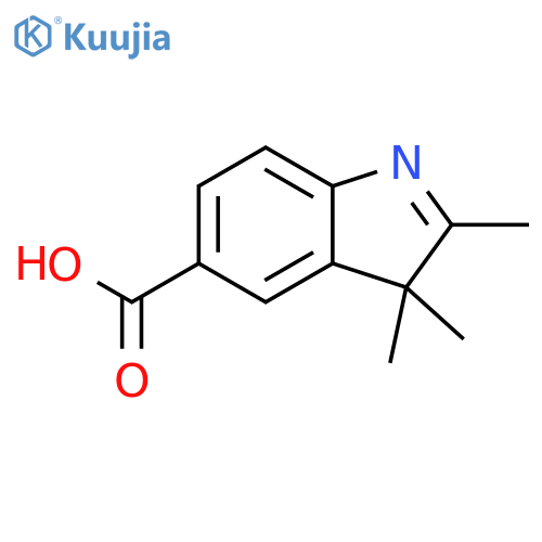 2,3,3-Trimethyl-5-carboxyindolenine structure