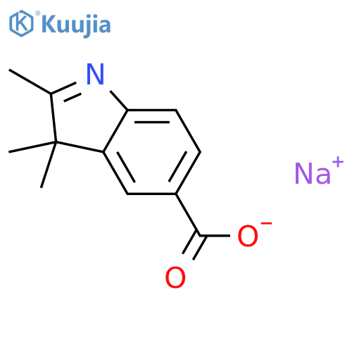 sodium 2,3,3-trimethyl-3h-indole-5-carboxylate structure