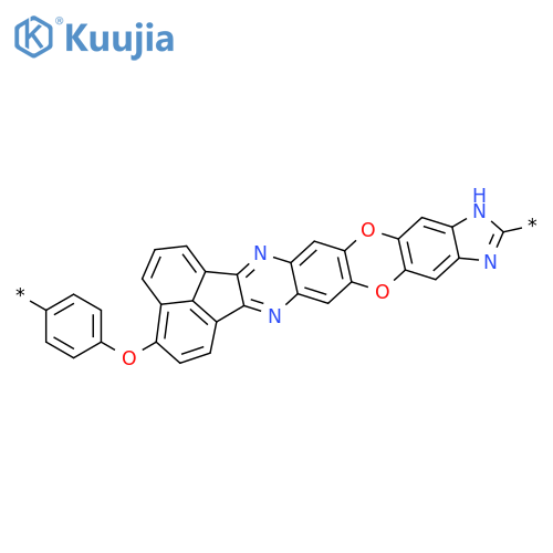 Poly(11H-acenaphth[1,2-b]imidazo[4',5':6,7][1,4]benzodioxino[2,3-g]quinoxaline-12,3-diyloxy-1,4-phenylene) structure