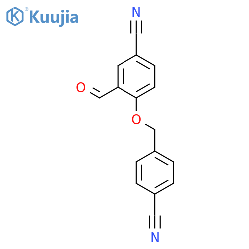 BENZONITRILE, 4-[(4-CYANOPHENYL)METHOXY]-3-FORMYL- structure
