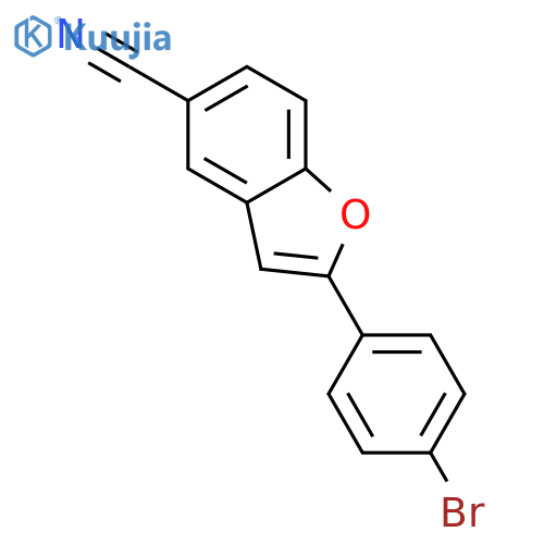 5-Benzofurancarbonitrile, 2-(4-bromophenyl)- structure