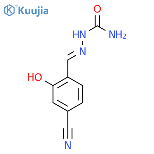 Hydrazinecarboxamide, 2-[(4-cyano-2-hydroxyphenyl)methylene]- structure