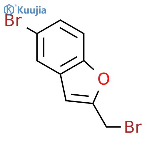 BENZOFURAN, 5-BROMO-2-(BROMOMETHYL)- structure
