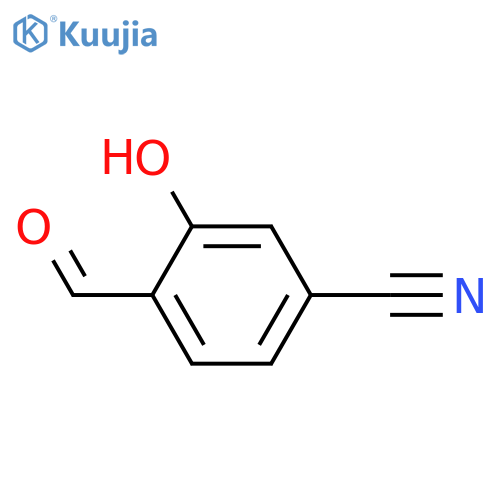 4-Formyl-3-hydroxybenzonitrile structure
