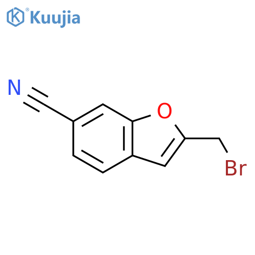 6-Benzofurancarbonitrile, 2-(bromomethyl)- structure