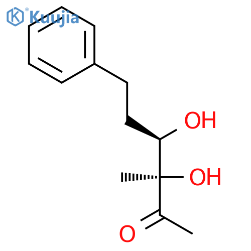 2-Hexanone, 3,4-dihydroxy-3-methyl-6-phenyl-, (R*,R*)- structure