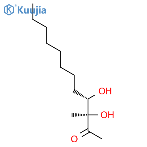 2-DODECANONE, 3,4-DIHYDROXY-3-METHYL-, (R*,S*)- structure