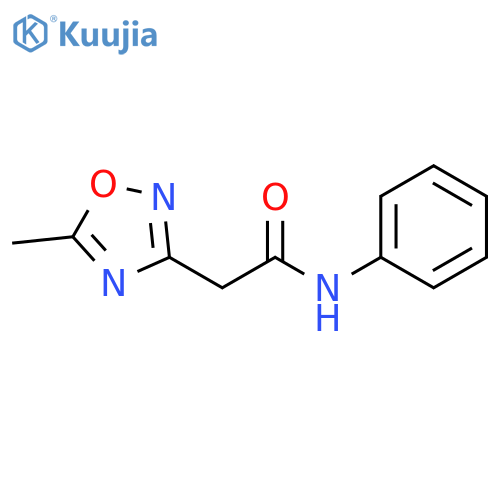 1,2,4-Oxadiazole-3-acetamide, 5-methyl-N-phenyl- structure